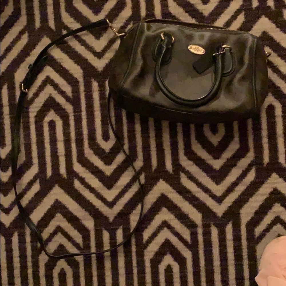 AUTHENTIC leather coach mini purse